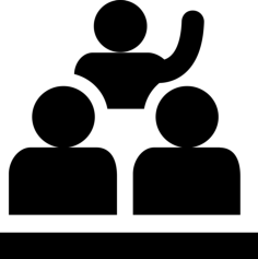 Persons In A Class Simple Line Art Svg, Free Vectors File